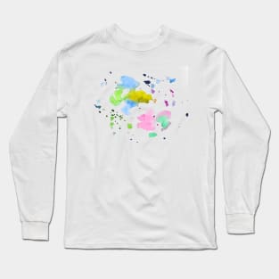 abstract watercolor stains Long Sleeve T-Shirt